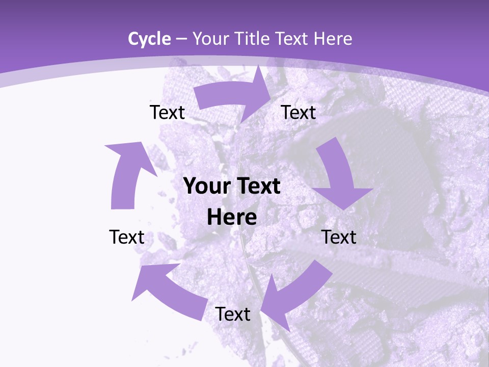 A Purple Powder On A White Plate With A Purple Background PowerPoint Template