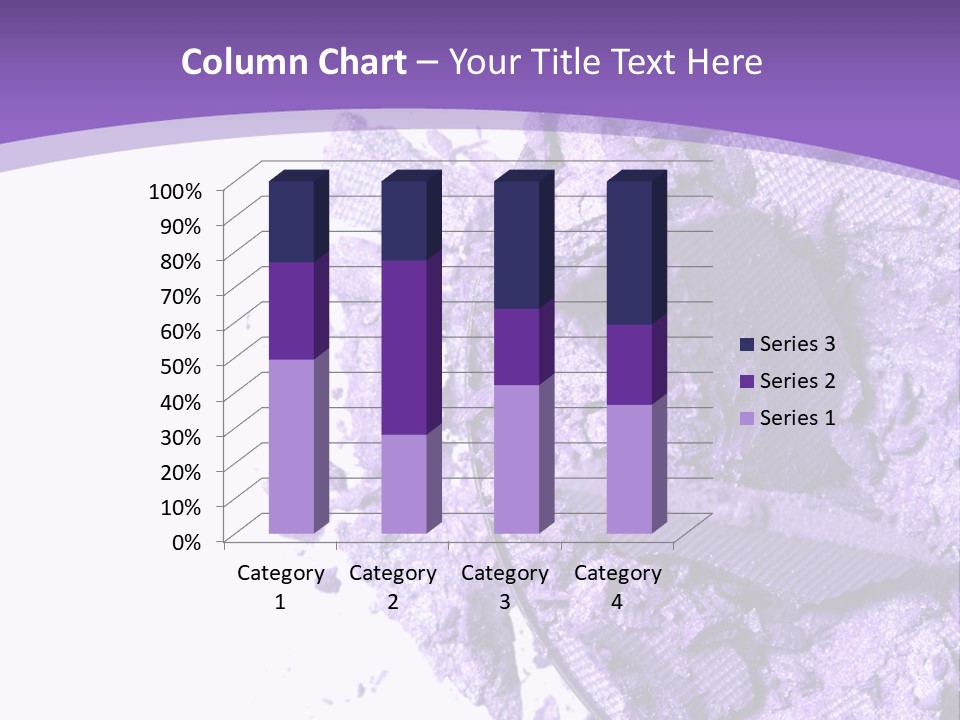 A Purple Powder On A White Plate With A Purple Background PowerPoint Template