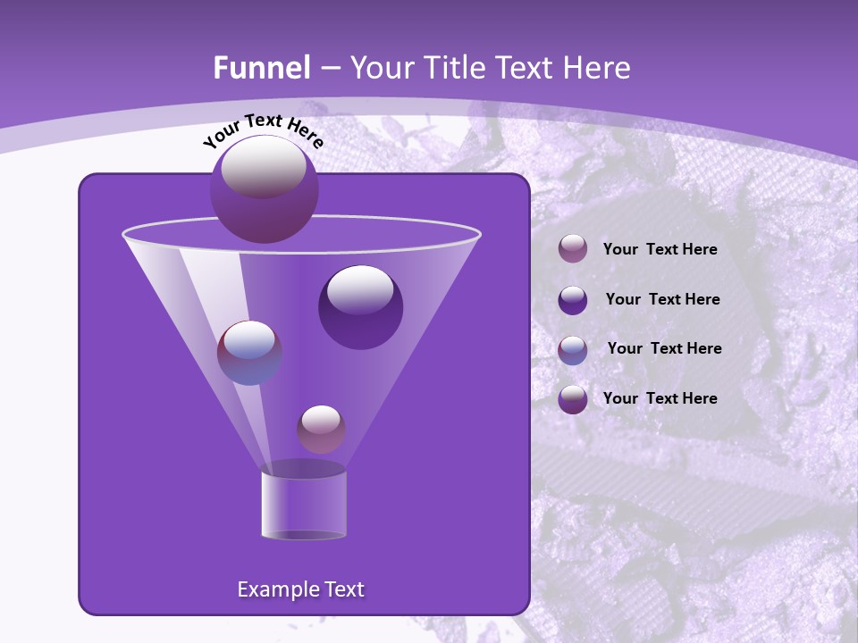 A Purple Powder On A White Plate With A Purple Background PowerPoint Template