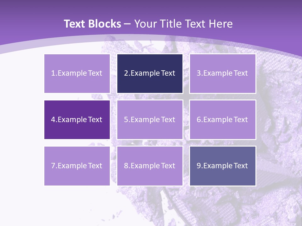 A Purple Powder On A White Plate With A Purple Background PowerPoint Template