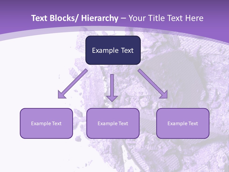 A Purple Powder On A White Plate With A Purple Background PowerPoint Template