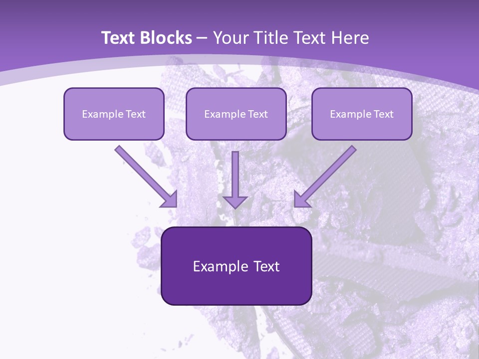 A Purple Powder On A White Plate With A Purple Background PowerPoint Template