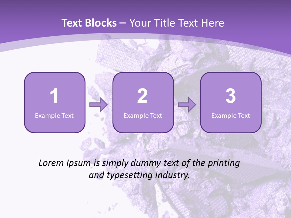 A Purple Powder On A White Plate With A Purple Background PowerPoint Template