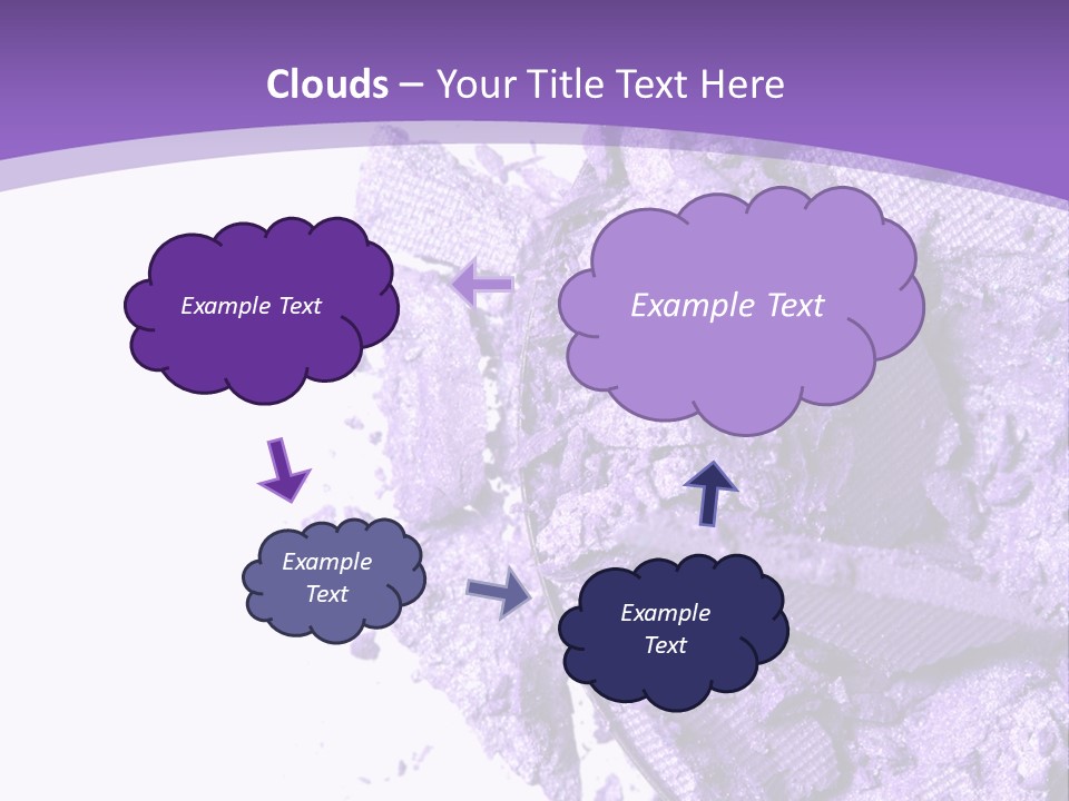 A Purple Powder On A White Plate With A Purple Background PowerPoint Template