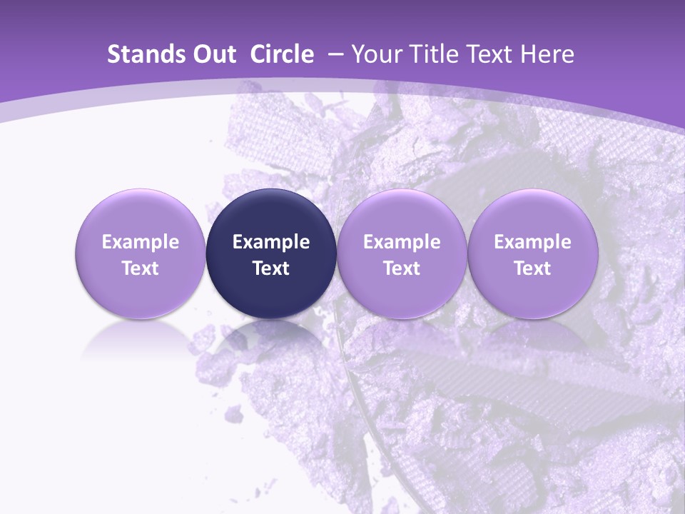 A Purple Powder On A White Plate With A Purple Background PowerPoint Template
