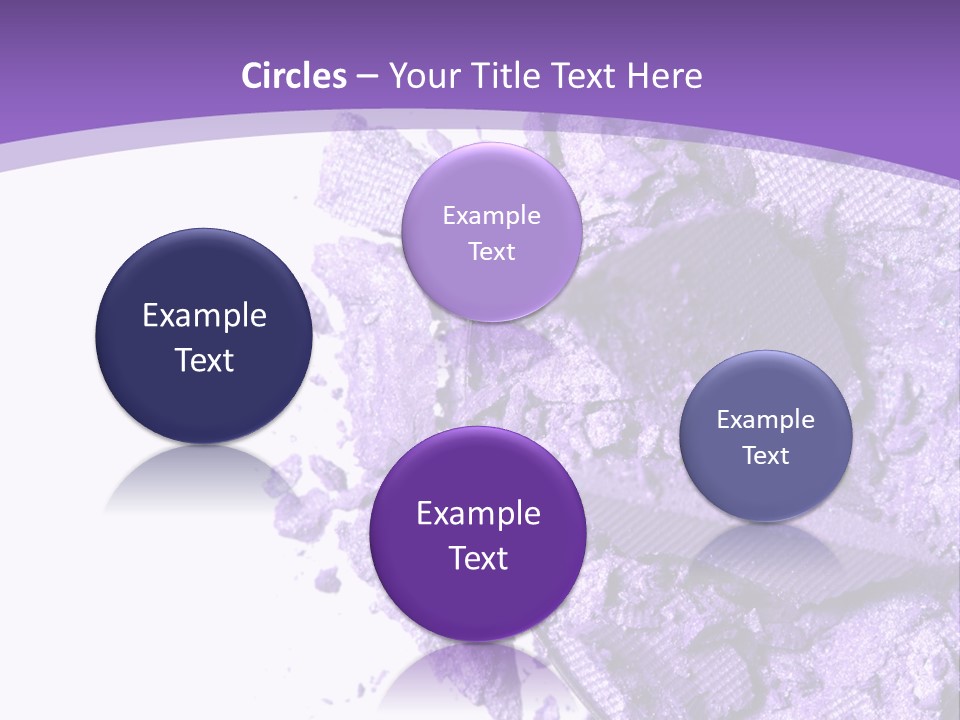 A Purple Powder On A White Plate With A Purple Background PowerPoint Template