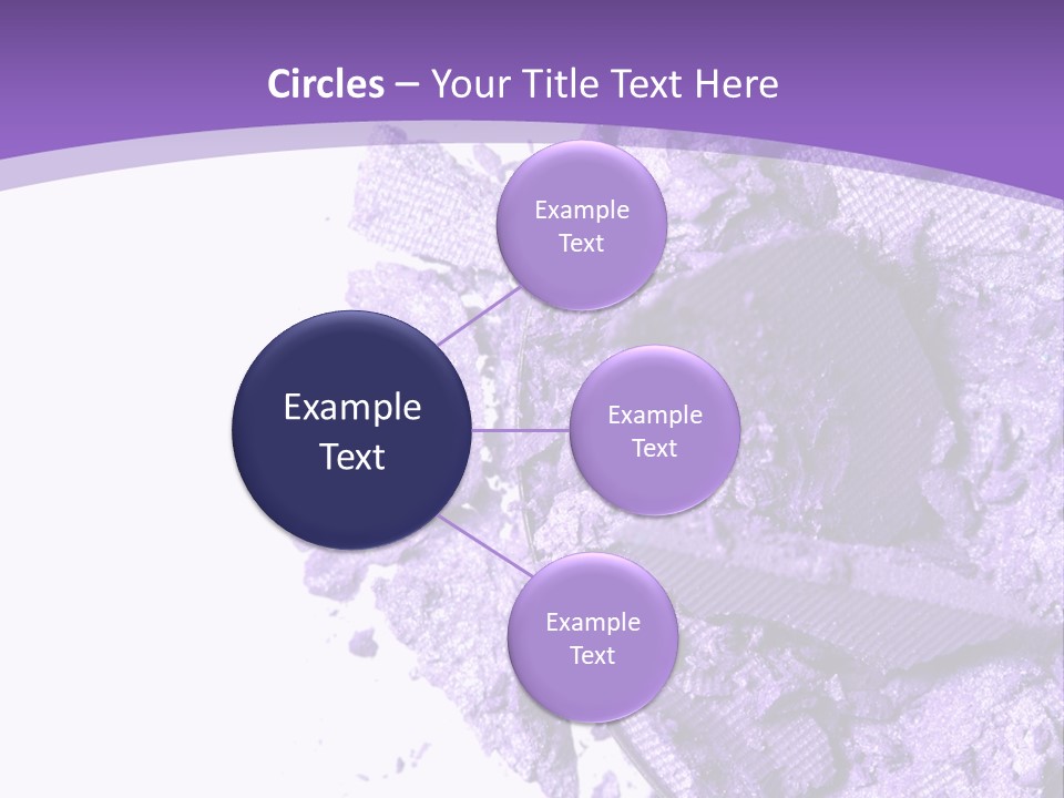A Purple Powder On A White Plate With A Purple Background PowerPoint Template