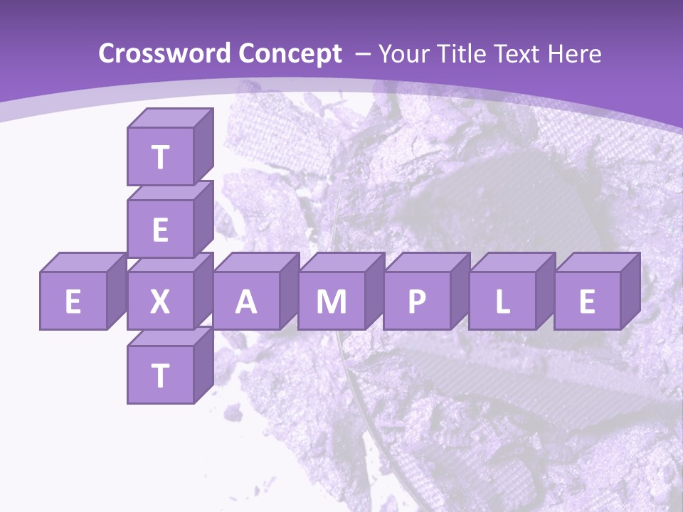 A Purple Powder On A White Plate With A Purple Background PowerPoint Template