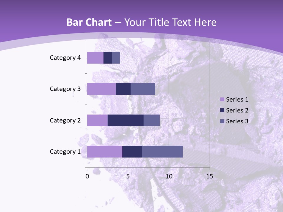 A Purple Powder On A White Plate With A Purple Background PowerPoint Template