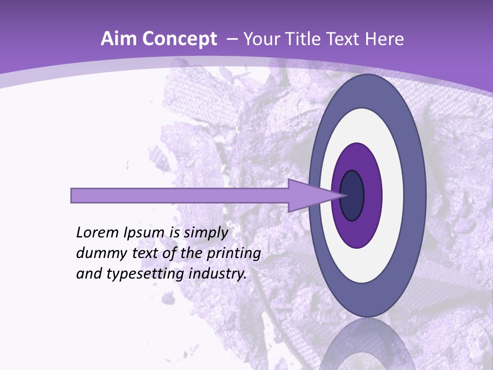 A Purple Powder On A White Plate With A Purple Background PowerPoint Template