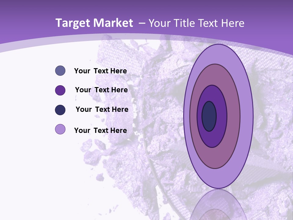 A Purple Powder On A White Plate With A Purple Background PowerPoint Template