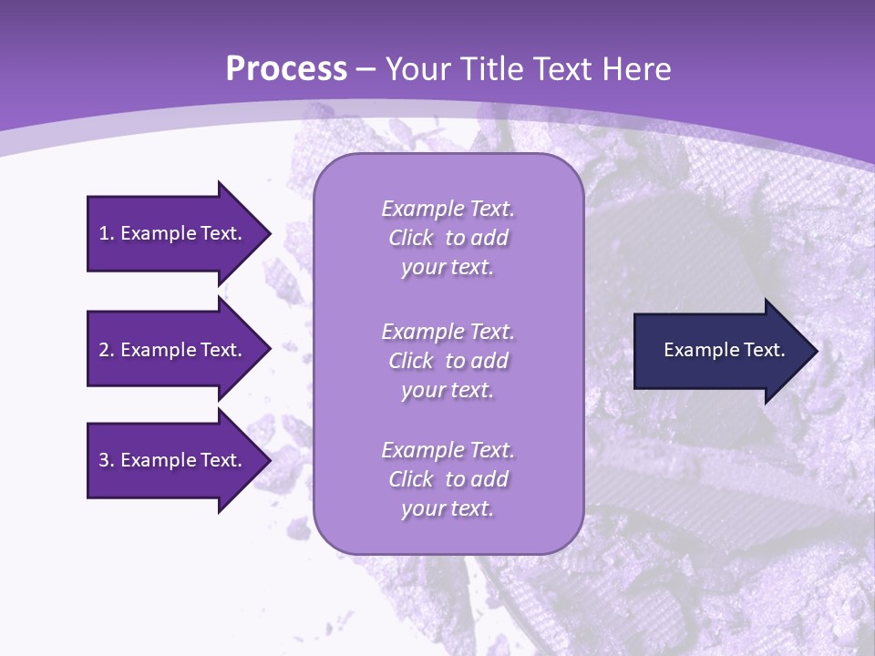 A Purple Powder On A White Plate With A Purple Background PowerPoint Template