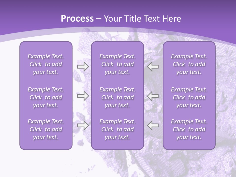 A Purple Powder On A White Plate With A Purple Background PowerPoint Template
