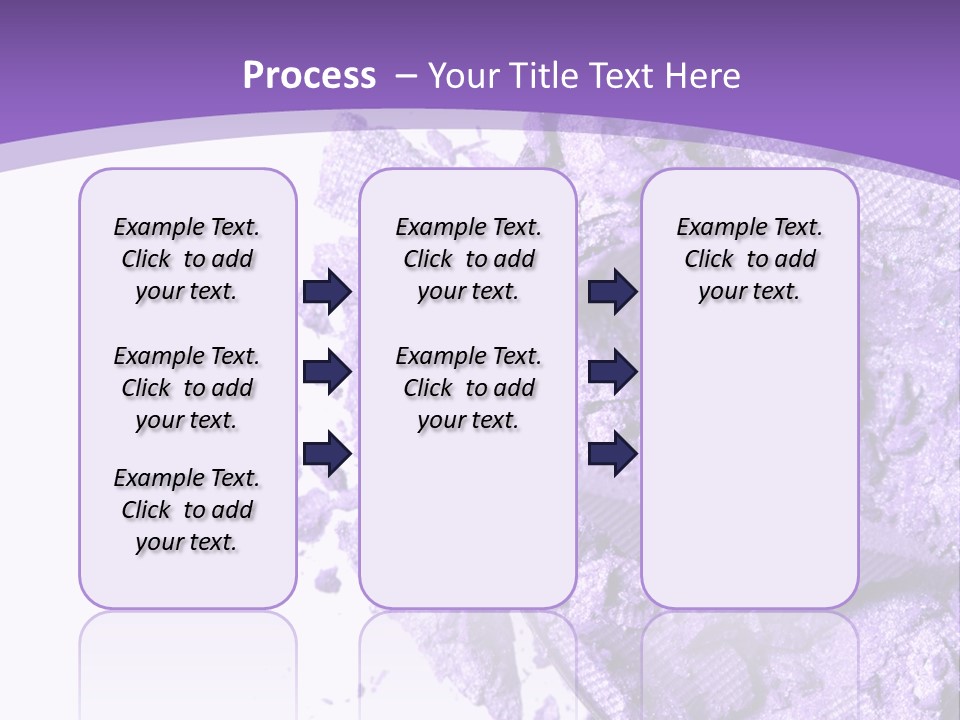 A Purple Powder On A White Plate With A Purple Background PowerPoint Template