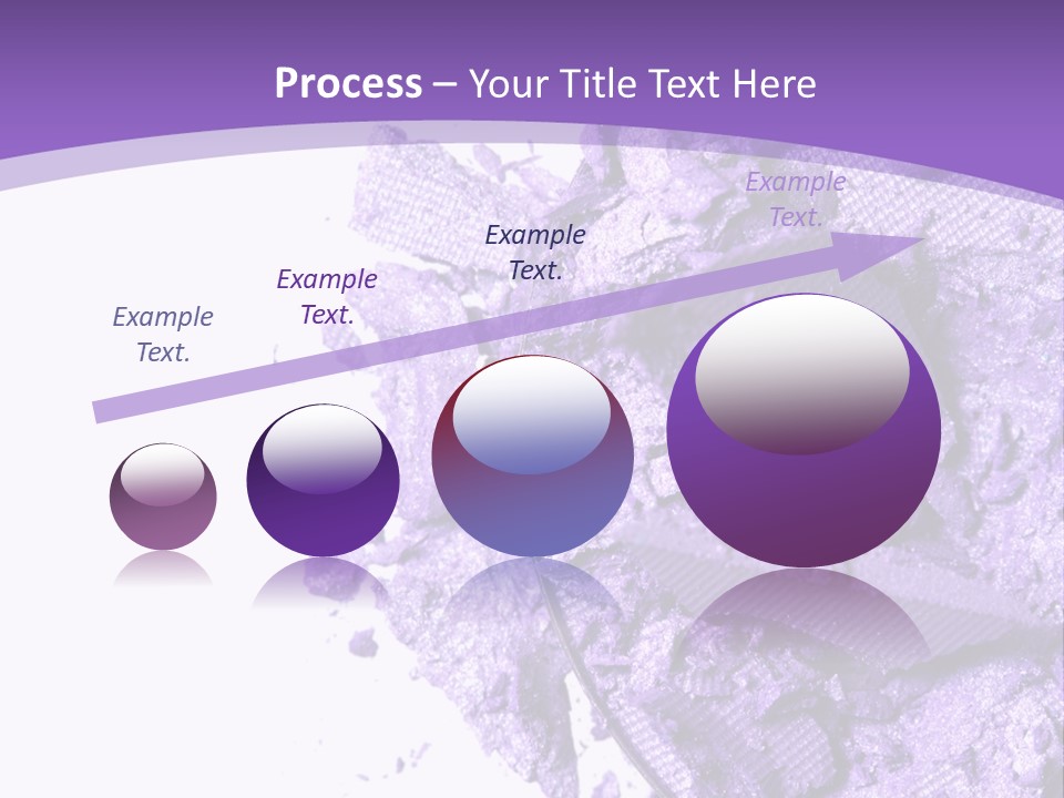 A Purple Powder On A White Plate With A Purple Background PowerPoint Template