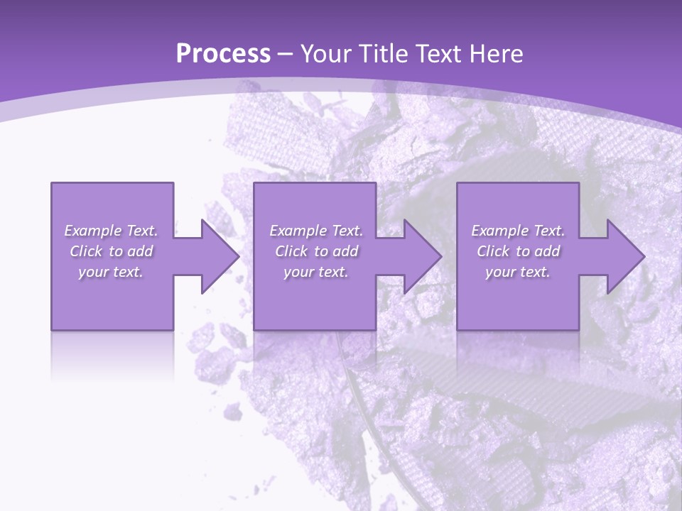 A Purple Powder On A White Plate With A Purple Background PowerPoint Template