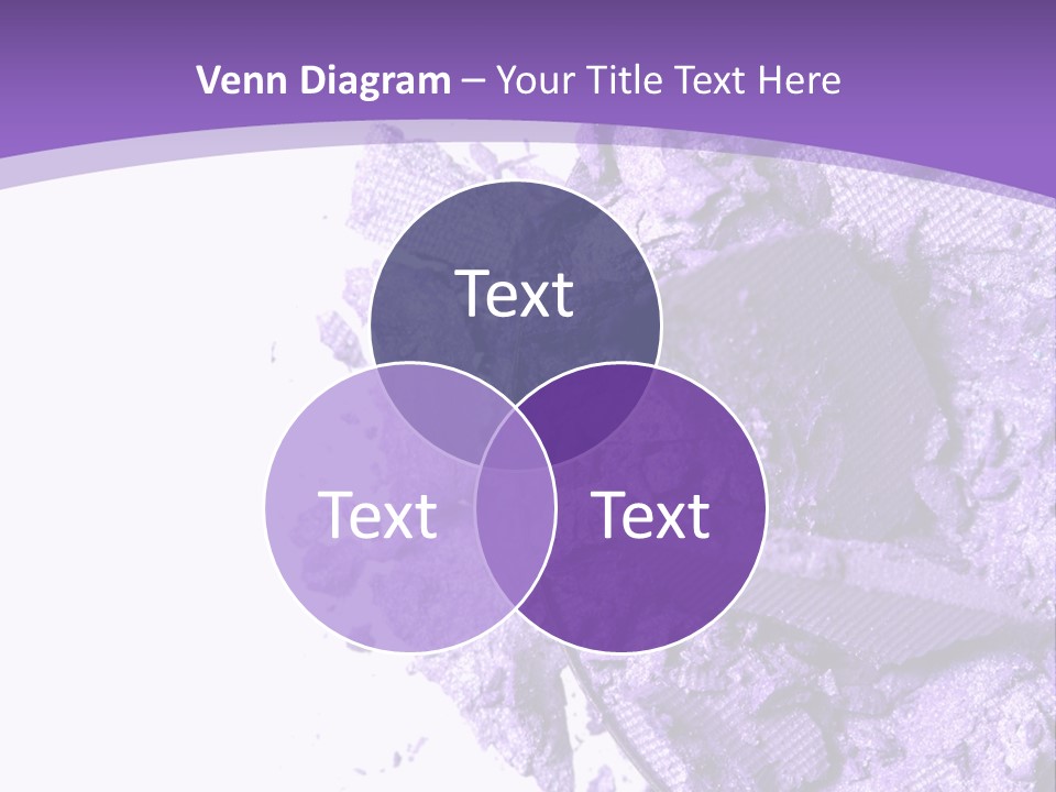 A Purple Powder On A White Plate With A Purple Background PowerPoint Template