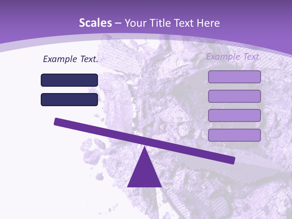A Purple Powder On A White Plate With A Purple Background PowerPoint Template
