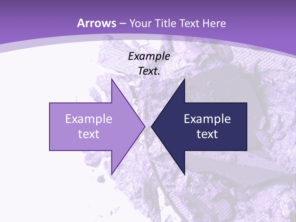 A Purple Powder On A White Plate With A Purple Background PowerPoint Template