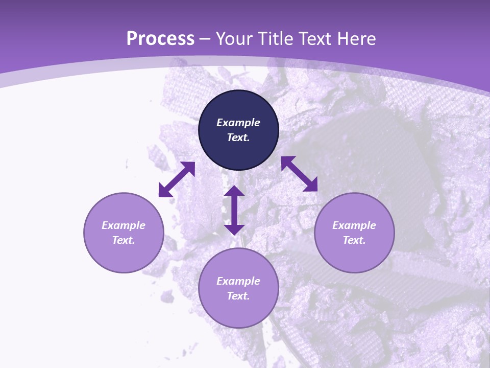 A Purple Powder On A White Plate With A Purple Background PowerPoint Template
