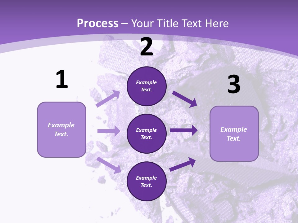 A Purple Powder On A White Plate With A Purple Background PowerPoint Template