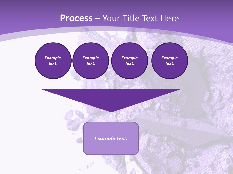 A Purple Powder On A White Plate With A Purple Background PowerPoint Template