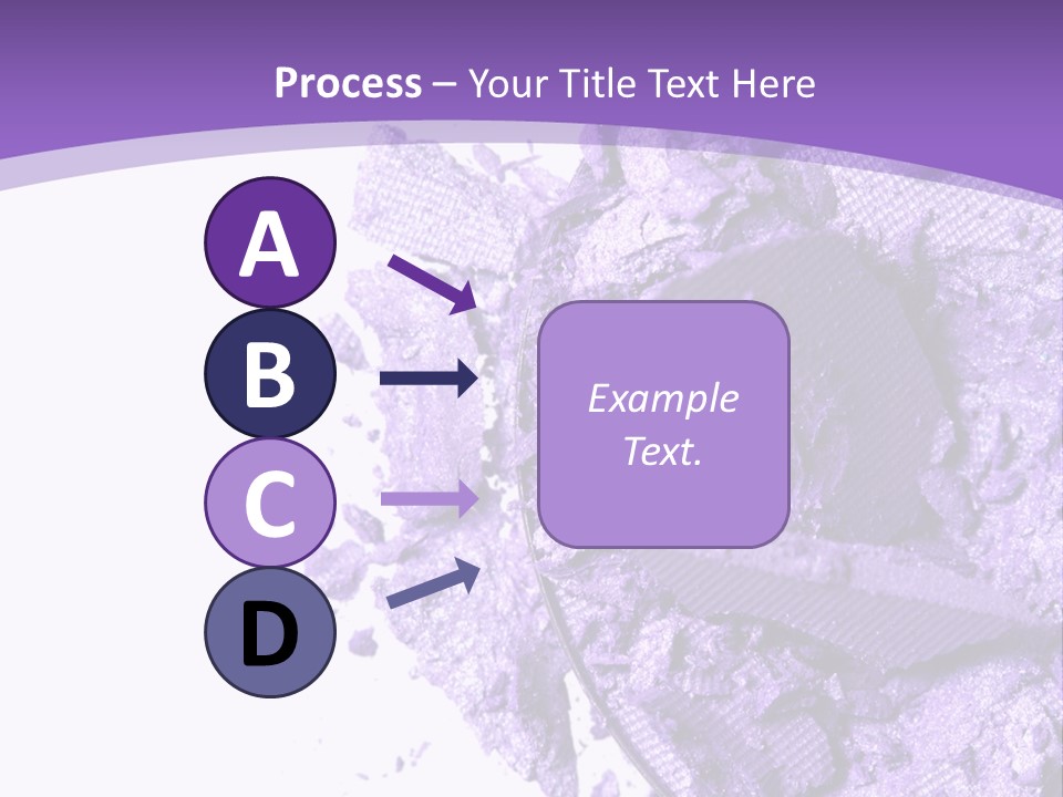 A Purple Powder On A White Plate With A Purple Background PowerPoint Template