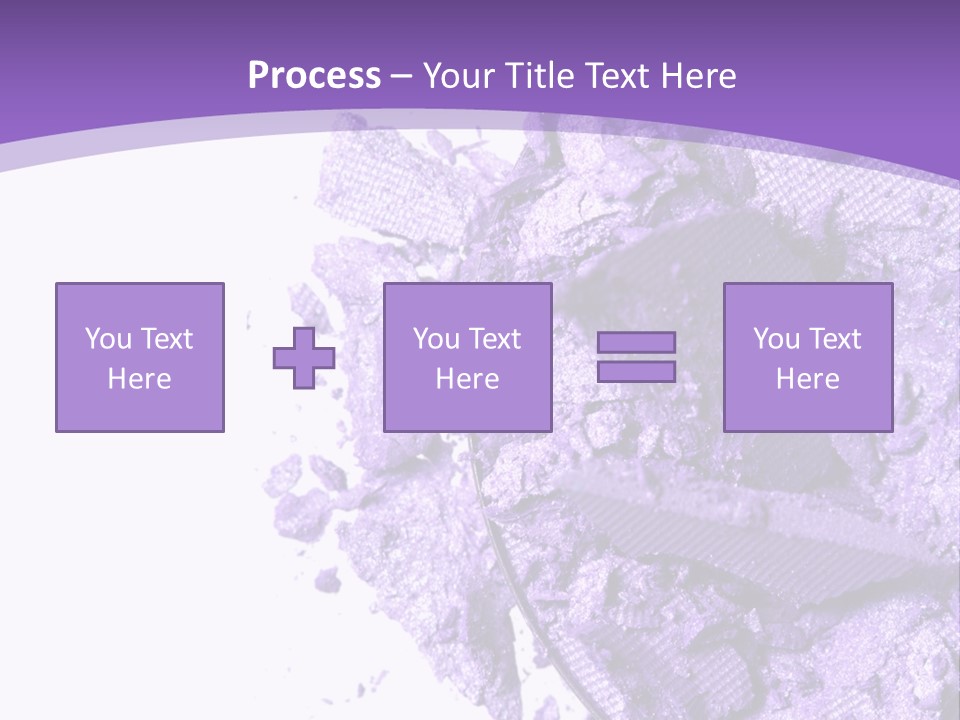A Purple Powder On A White Plate With A Purple Background PowerPoint Template