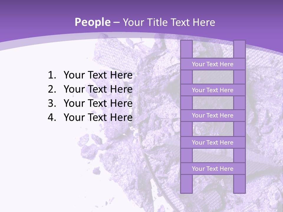 A Purple Powder On A White Plate With A Purple Background PowerPoint Template