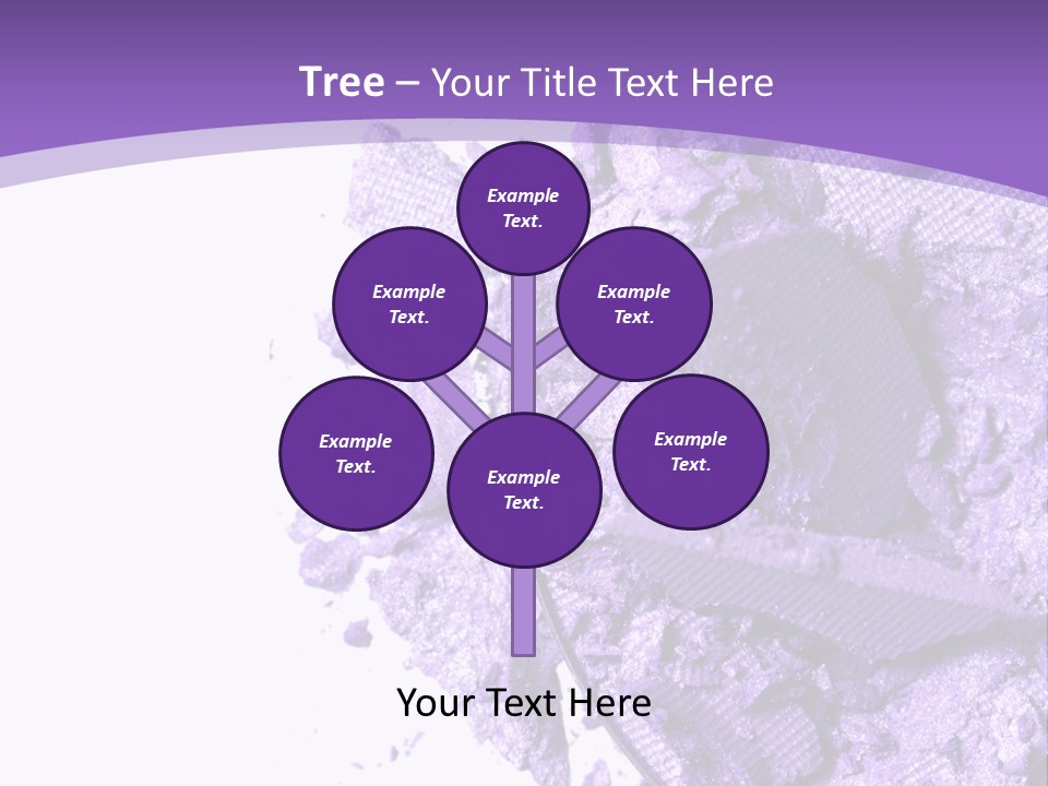 A Purple Powder On A White Plate With A Purple Background PowerPoint Template