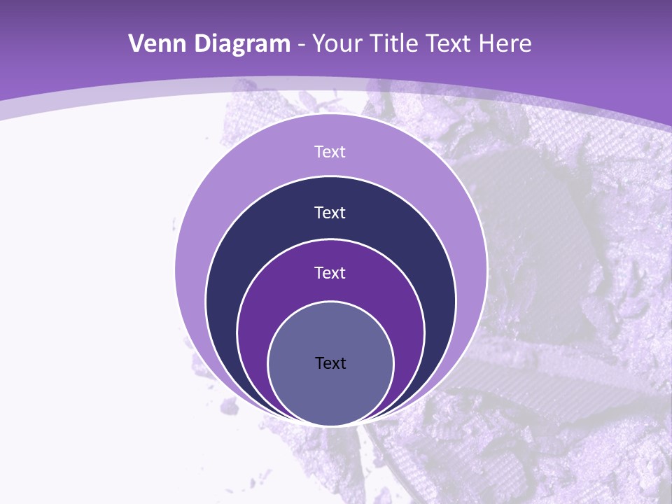 A Purple Powder On A White Plate With A Purple Background PowerPoint Template