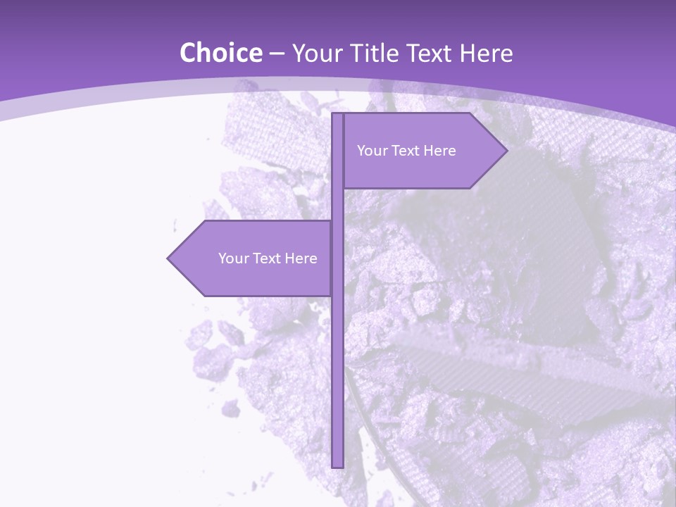 A Purple Powder On A White Plate With A Purple Background PowerPoint Template