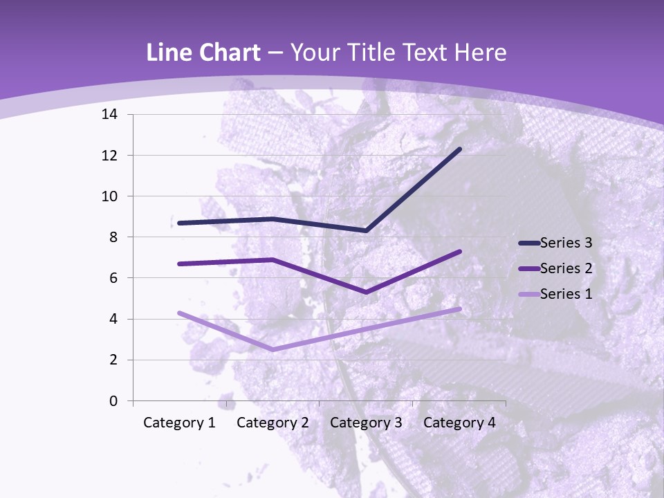 A Purple Powder On A White Plate With A Purple Background PowerPoint Template