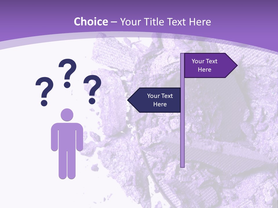 A Purple Powder On A White Plate With A Purple Background PowerPoint Template