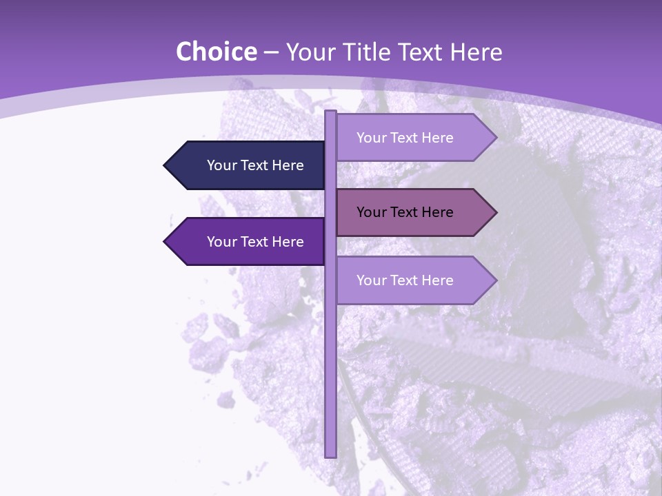 A Purple Powder On A White Plate With A Purple Background PowerPoint Template