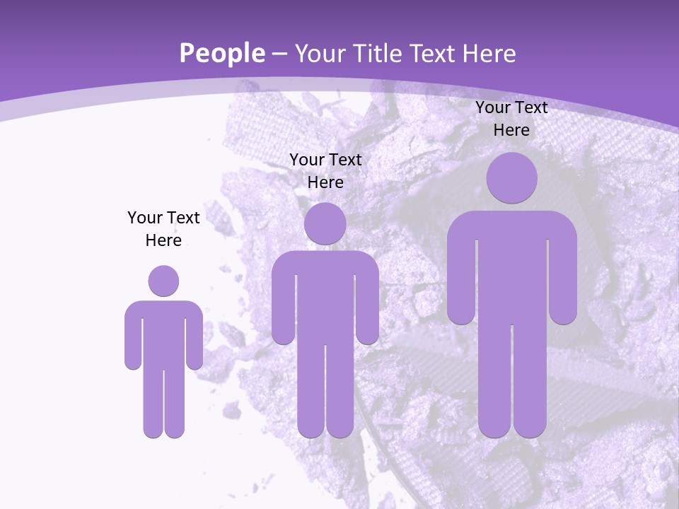 A Purple Powder On A White Plate With A Purple Background PowerPoint Template
