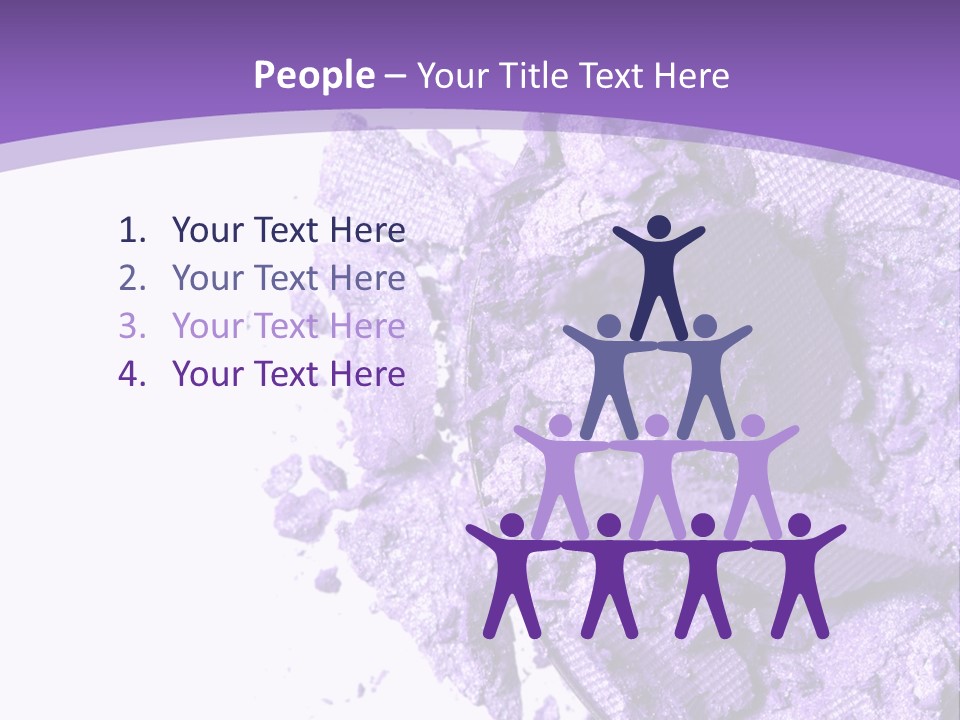 A Purple Powder On A White Plate With A Purple Background PowerPoint Template