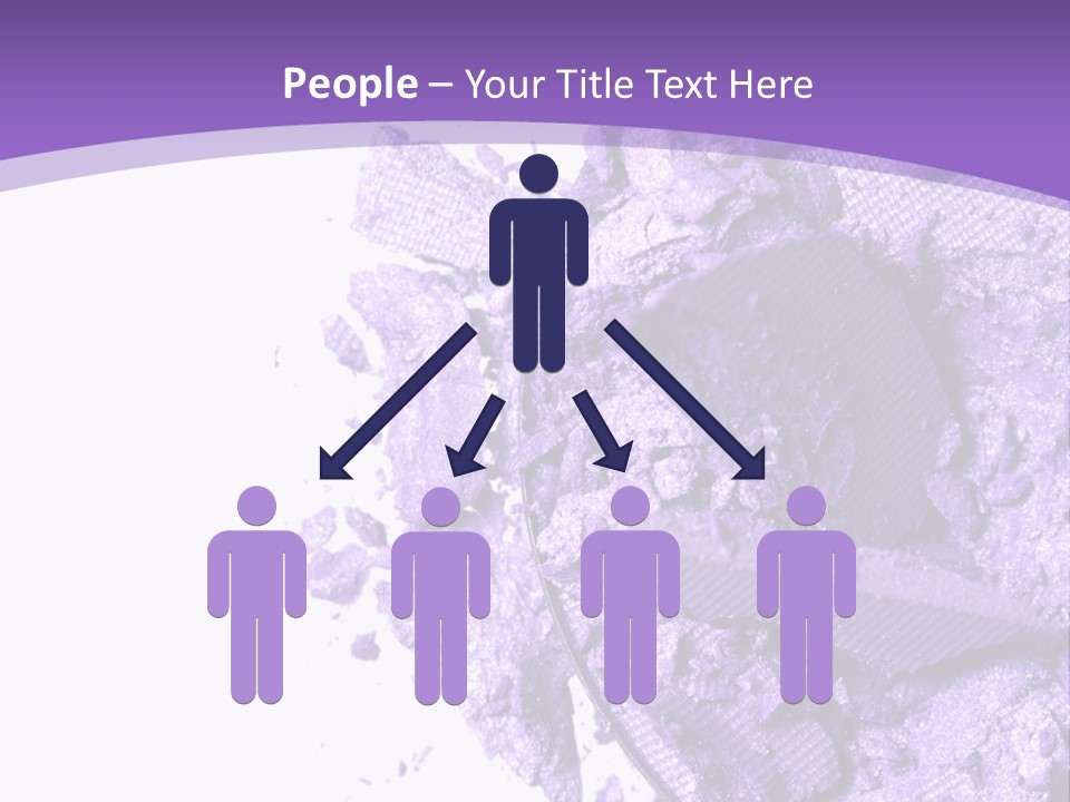 A Purple Powder On A White Plate With A Purple Background PowerPoint Template