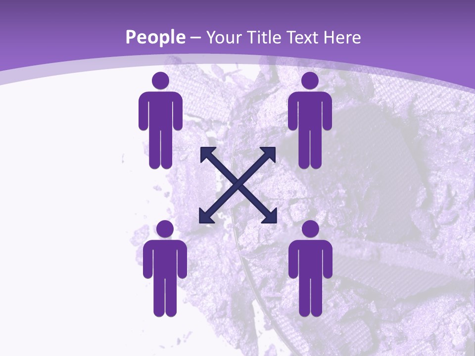 A Purple Powder On A White Plate With A Purple Background PowerPoint Template