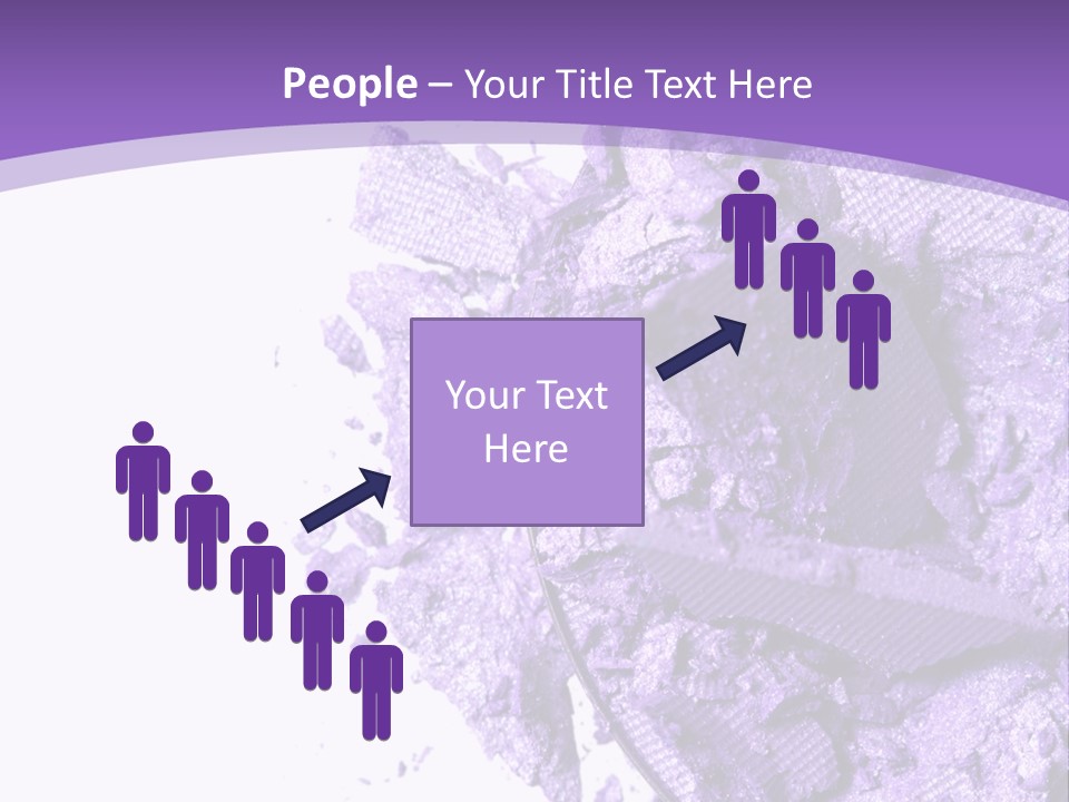 A Purple Powder On A White Plate With A Purple Background PowerPoint Template