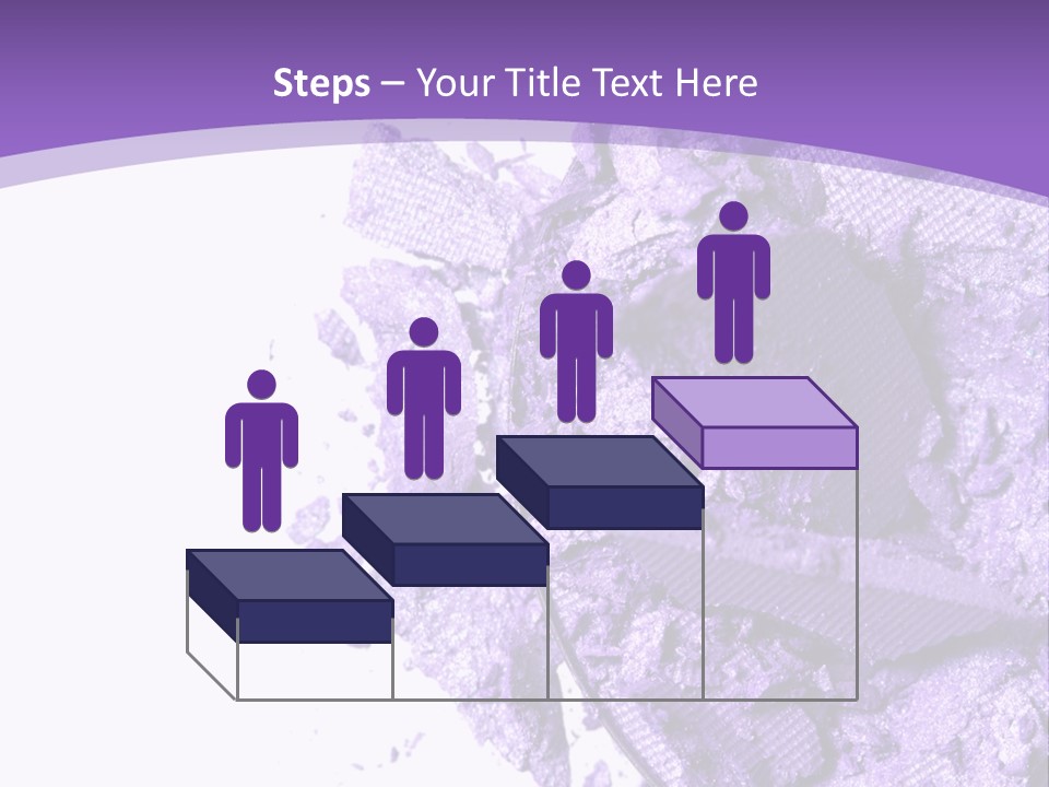 A Purple Powder On A White Plate With A Purple Background PowerPoint Template