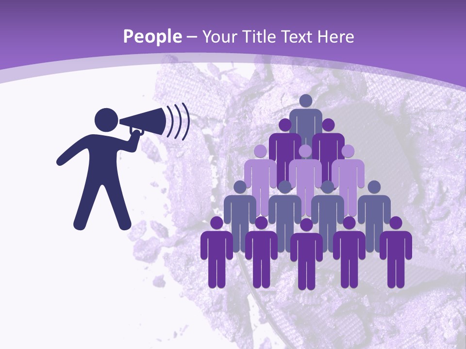 A Purple Powder On A White Plate With A Purple Background PowerPoint Template