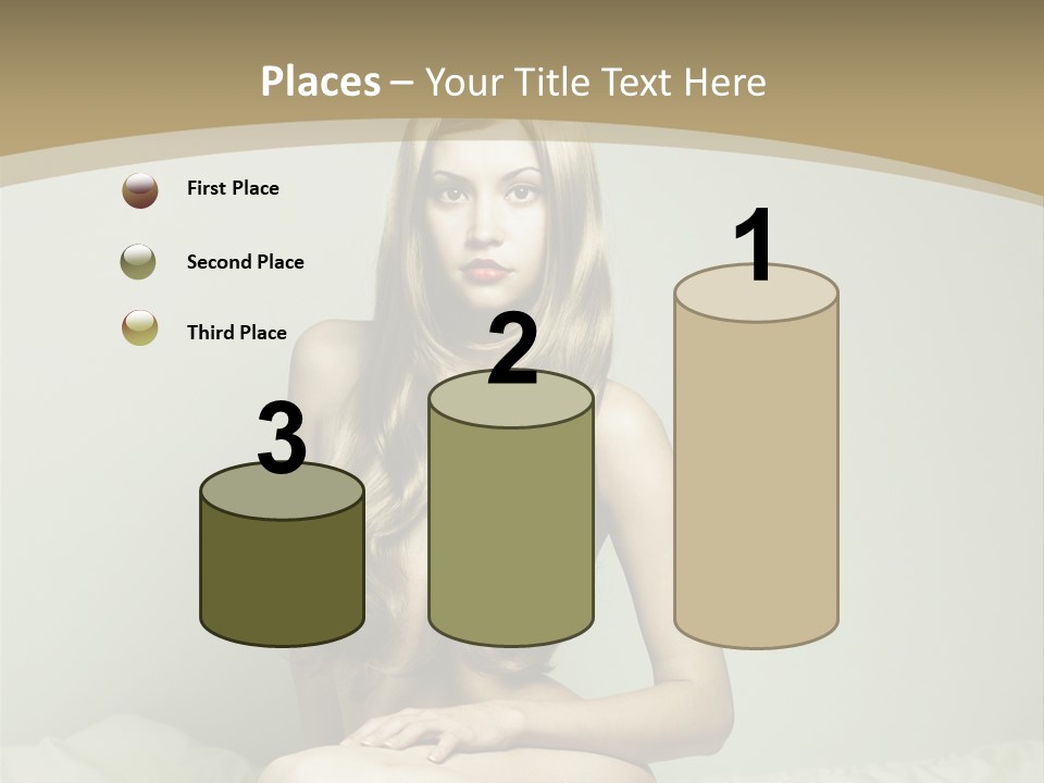 Pleasure Model Blond PowerPoint Template