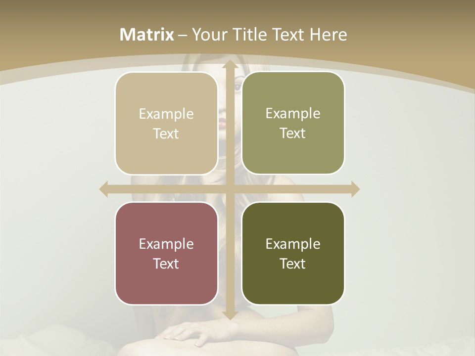 Pleasure Model Blond PowerPoint Template