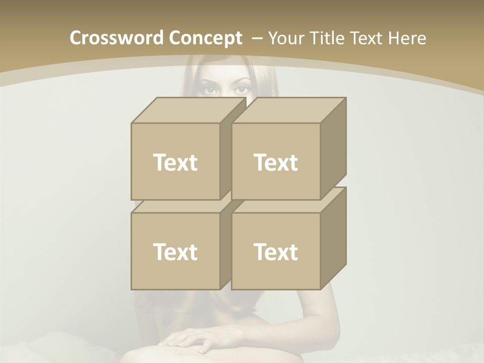 Pleasure Model Blond PowerPoint Template