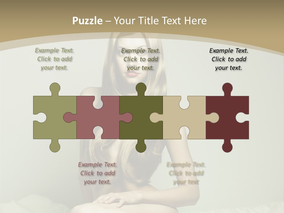 Pleasure Model Blond PowerPoint Template