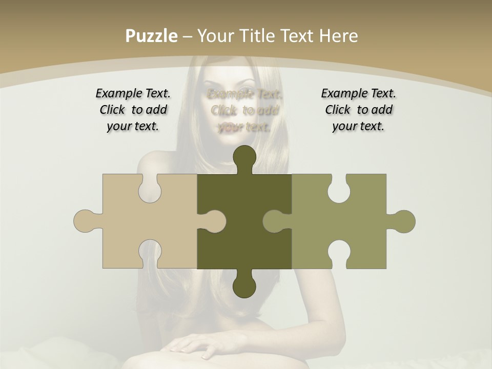 Pleasure Model Blond PowerPoint Template