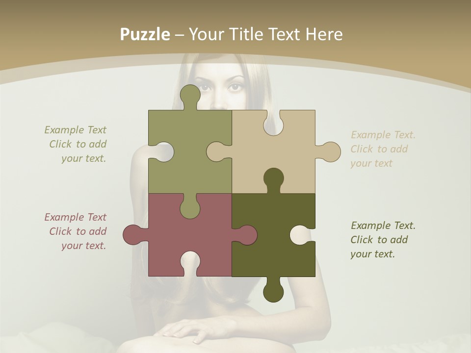 Pleasure Model Blond PowerPoint Template