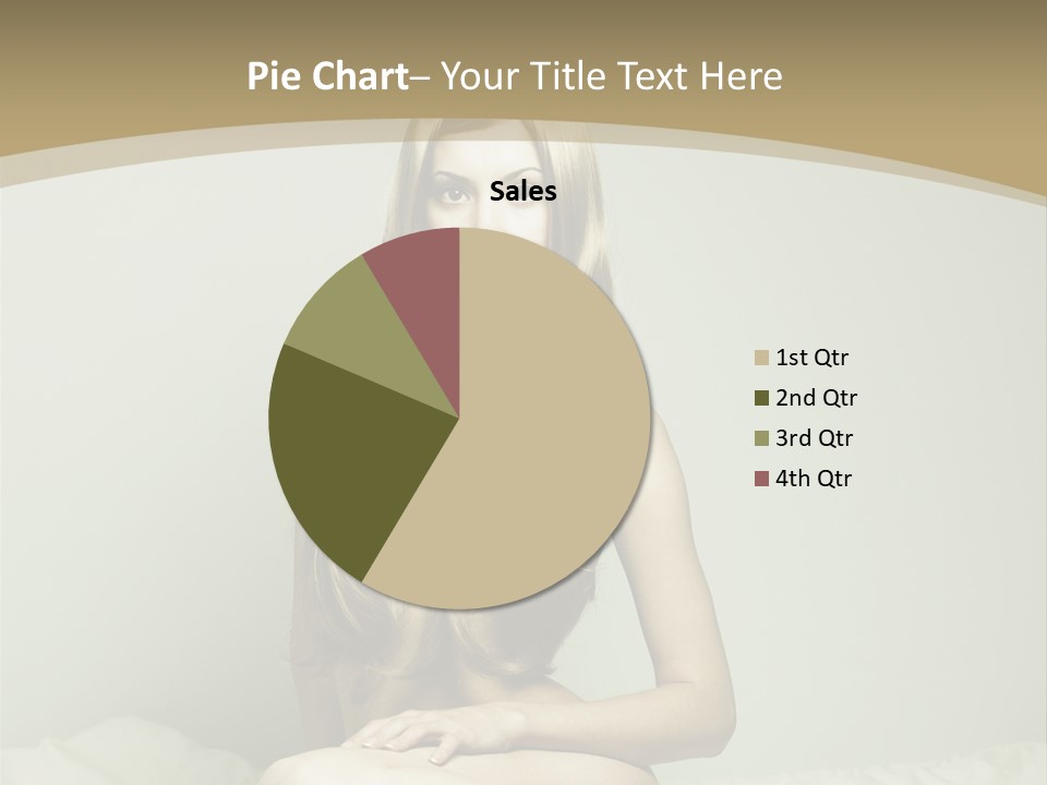 Pleasure Model Blond PowerPoint Template