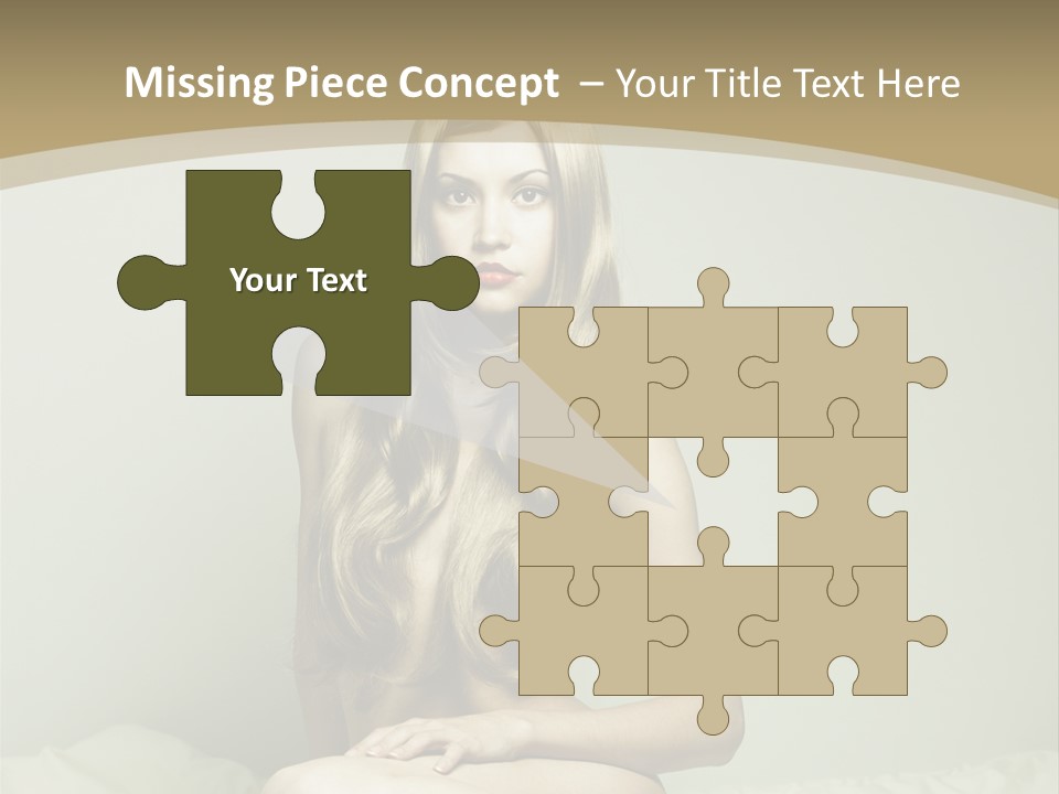 Pleasure Model Blond PowerPoint Template